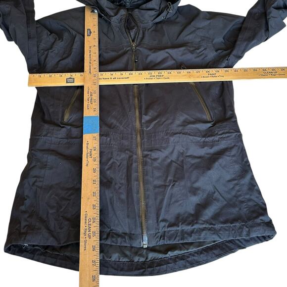 Lands End Jacket Womens Size Small Black Water Resistant Outdoor Camping Hiking - Picture 2 of 9